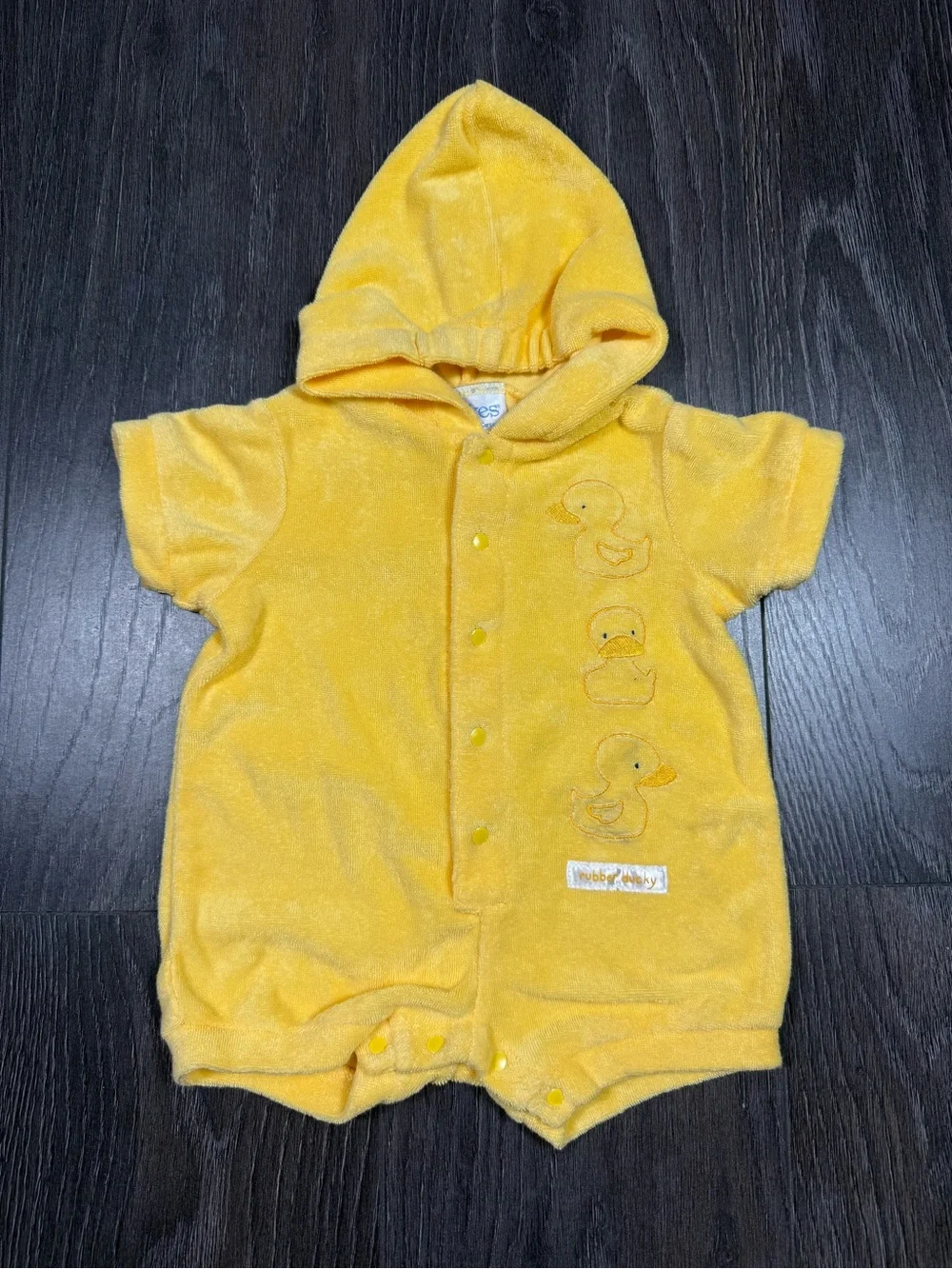 Vintage Tykes by Carters Hooded Duck Romper One-Piece